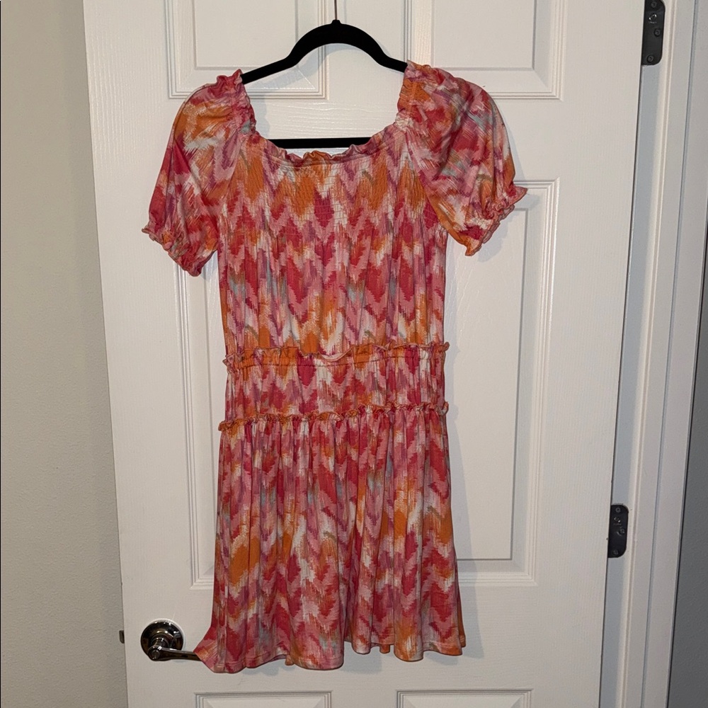 BCBGirls Pink and Orange Casual Kids Dress